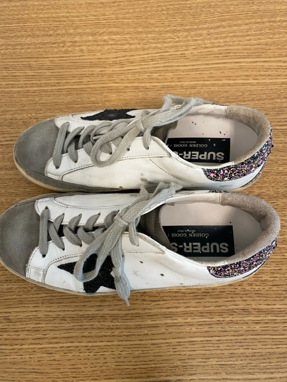 Golden Goose Super Star Sneakers with Glitter Heel - Picture 2 of 12